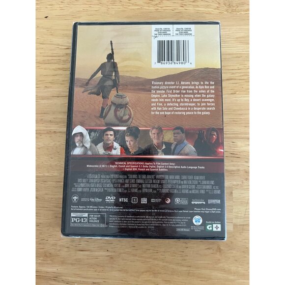 Star Wars: The Force Awakens DVD 2015 Sci-Fi Action Film J.J. Abrams New Sealed - Picture 3 of 4